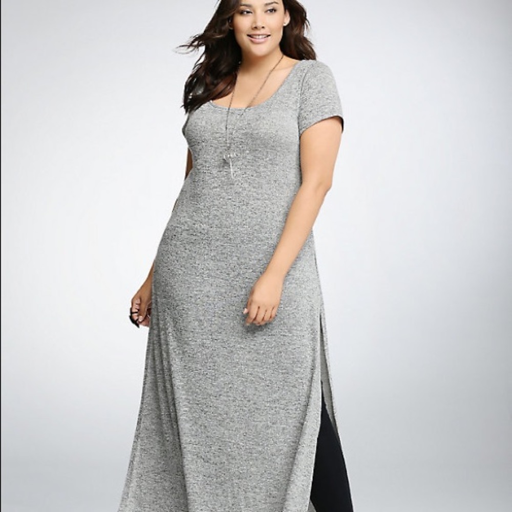 Torrid size 2 long slit T-shirt dress